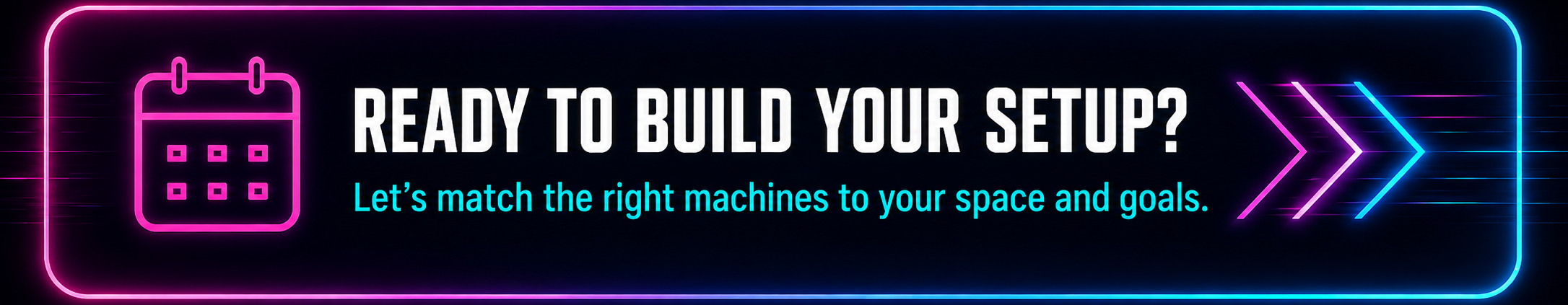 Ready to build: scale your pinball program when your space and traffic are ready.
